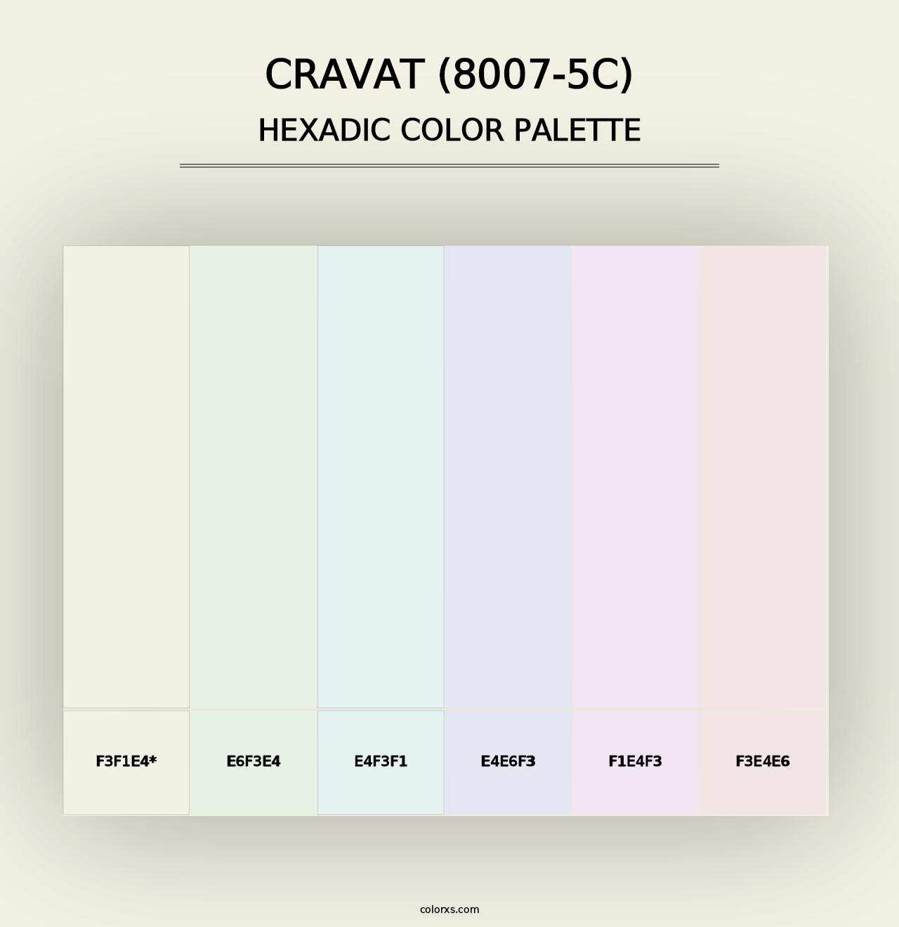 Cravat (8007-5C) - Hexadic Color Palette