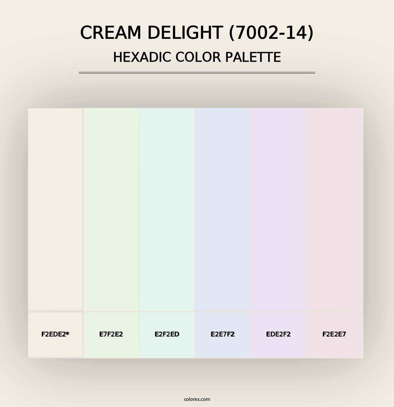 Cream Delight (7002-14) - Hexadic Color Palette