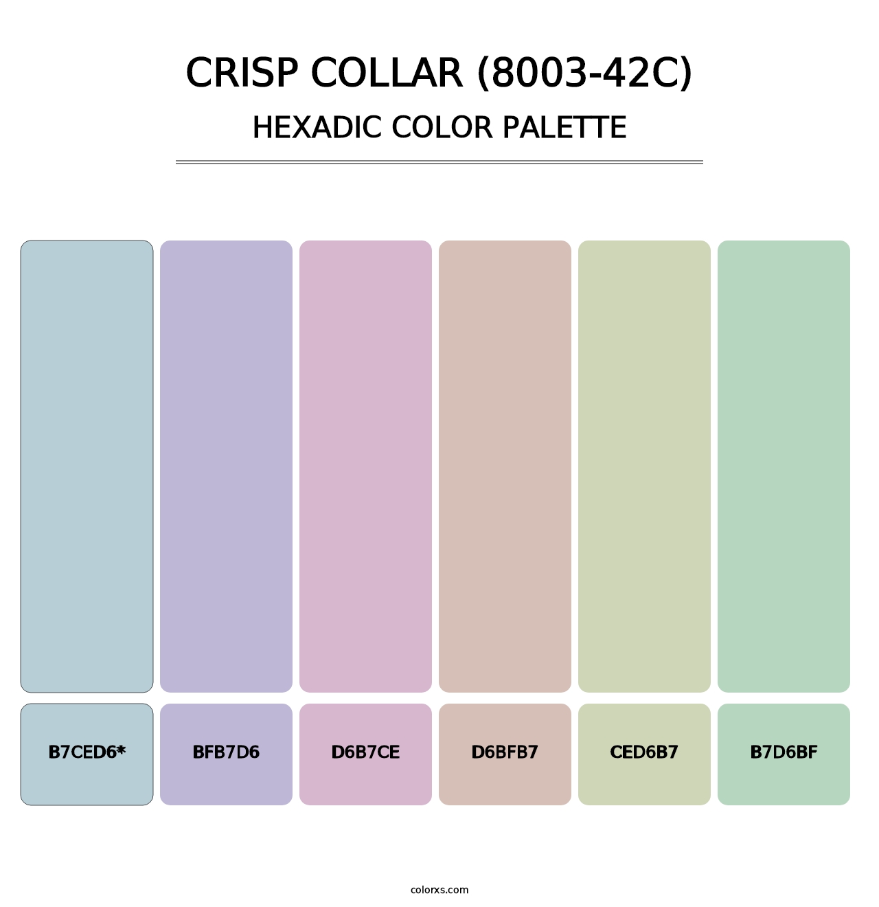 Crisp Collar (8003-42C) - Hexadic Color Palette