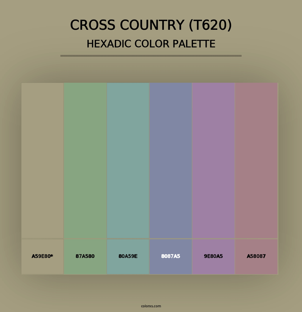 Cross Country (T620) - Hexadic Color Palette