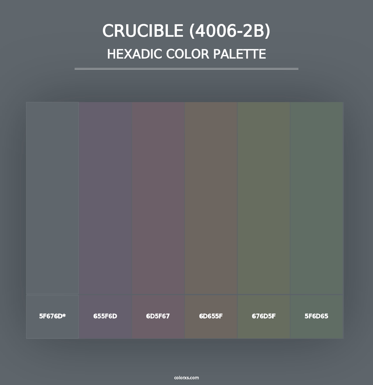 Crucible (4006-2B) - Hexadic Color Palette