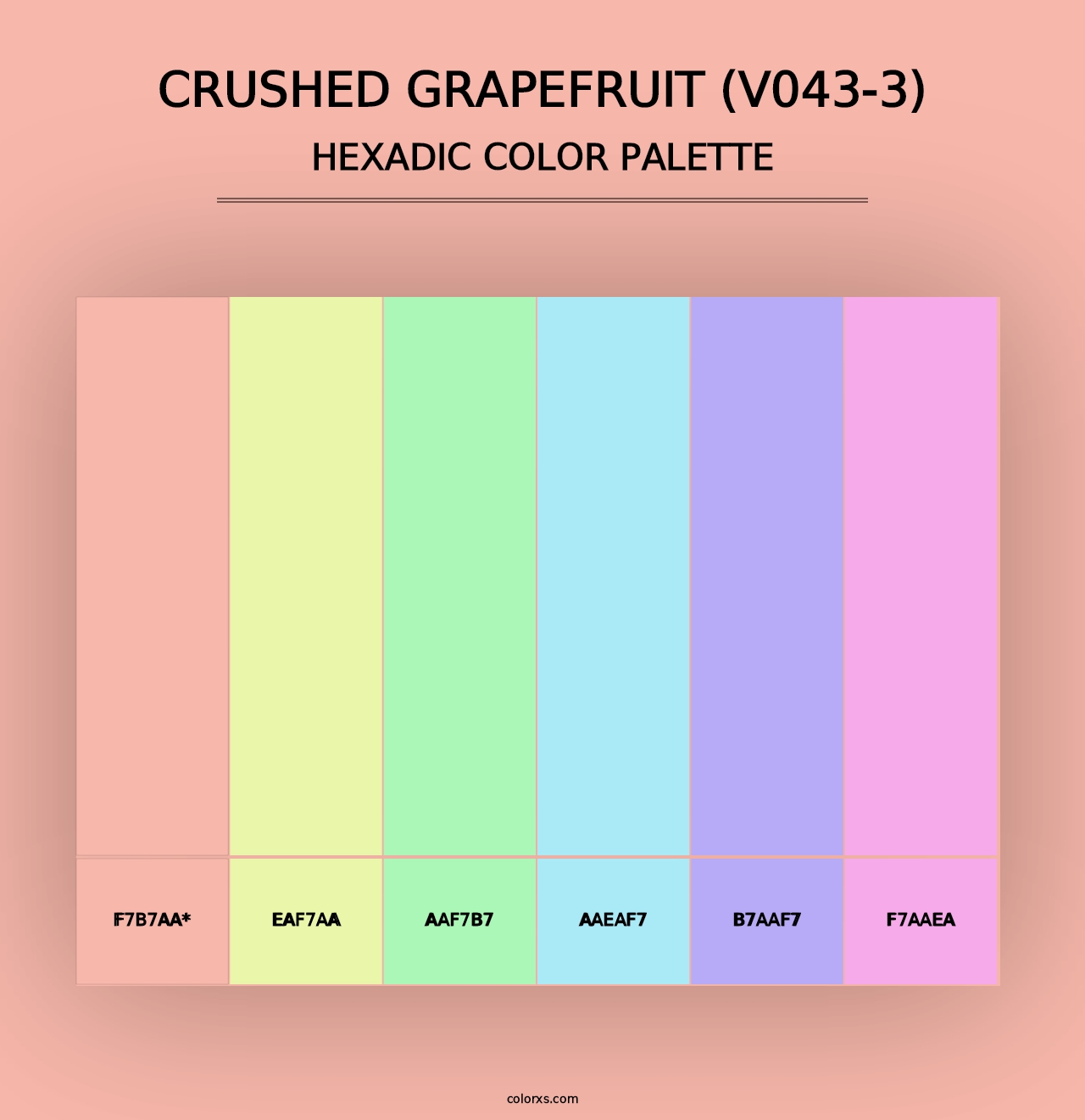 Crushed Grapefruit (V043-3) - Hexadic Color Palette