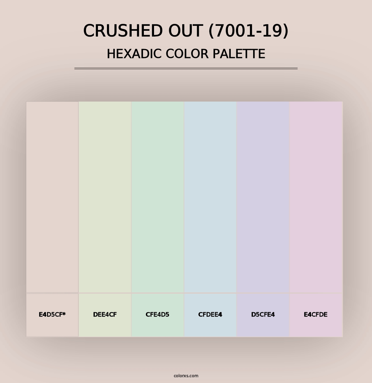 Crushed Out (7001-19) - Hexadic Color Palette