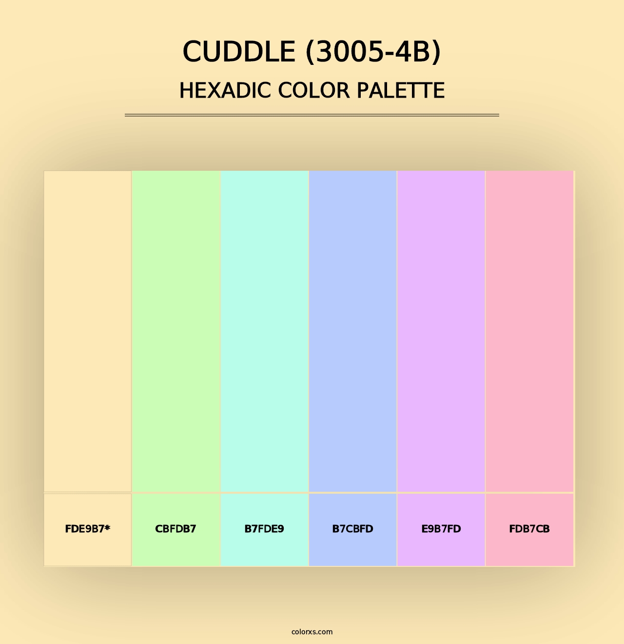 Cuddle (3005-4B) - Hexadic Color Palette