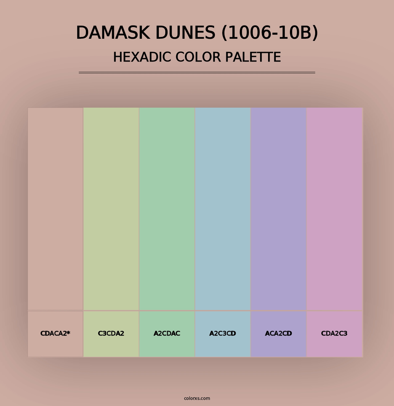 Damask Dunes (1006-10B) - Hexadic Color Palette