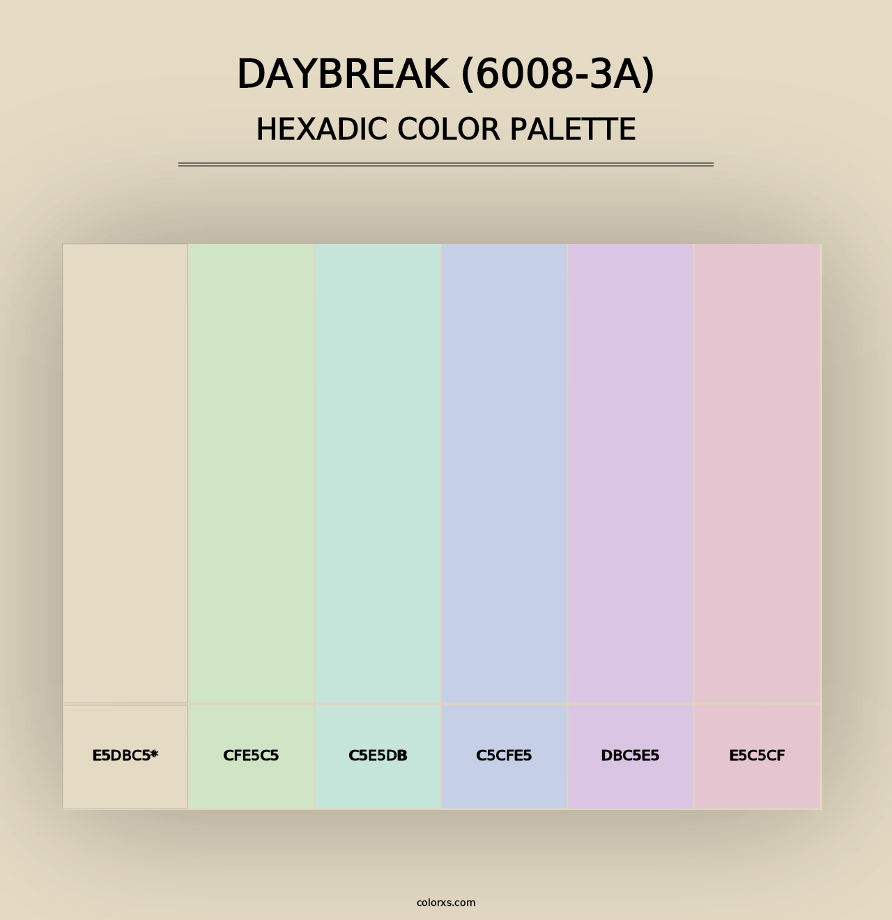 Daybreak (6008-3A) - Hexadic Color Palette