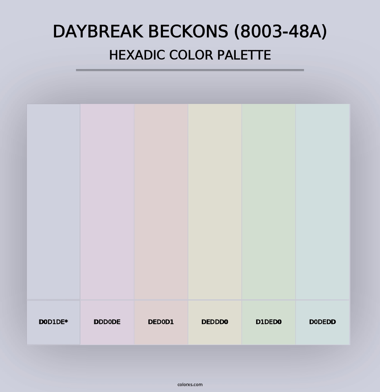 Daybreak Beckons (8003-48A) - Hexadic Color Palette