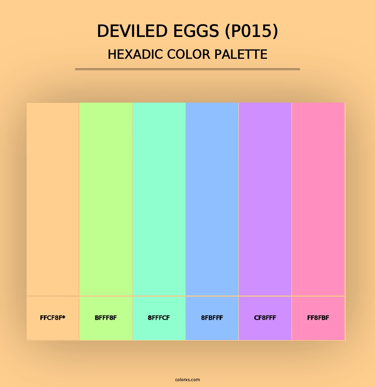 Deviled Eggs (P015) - Hexadic Color Palette