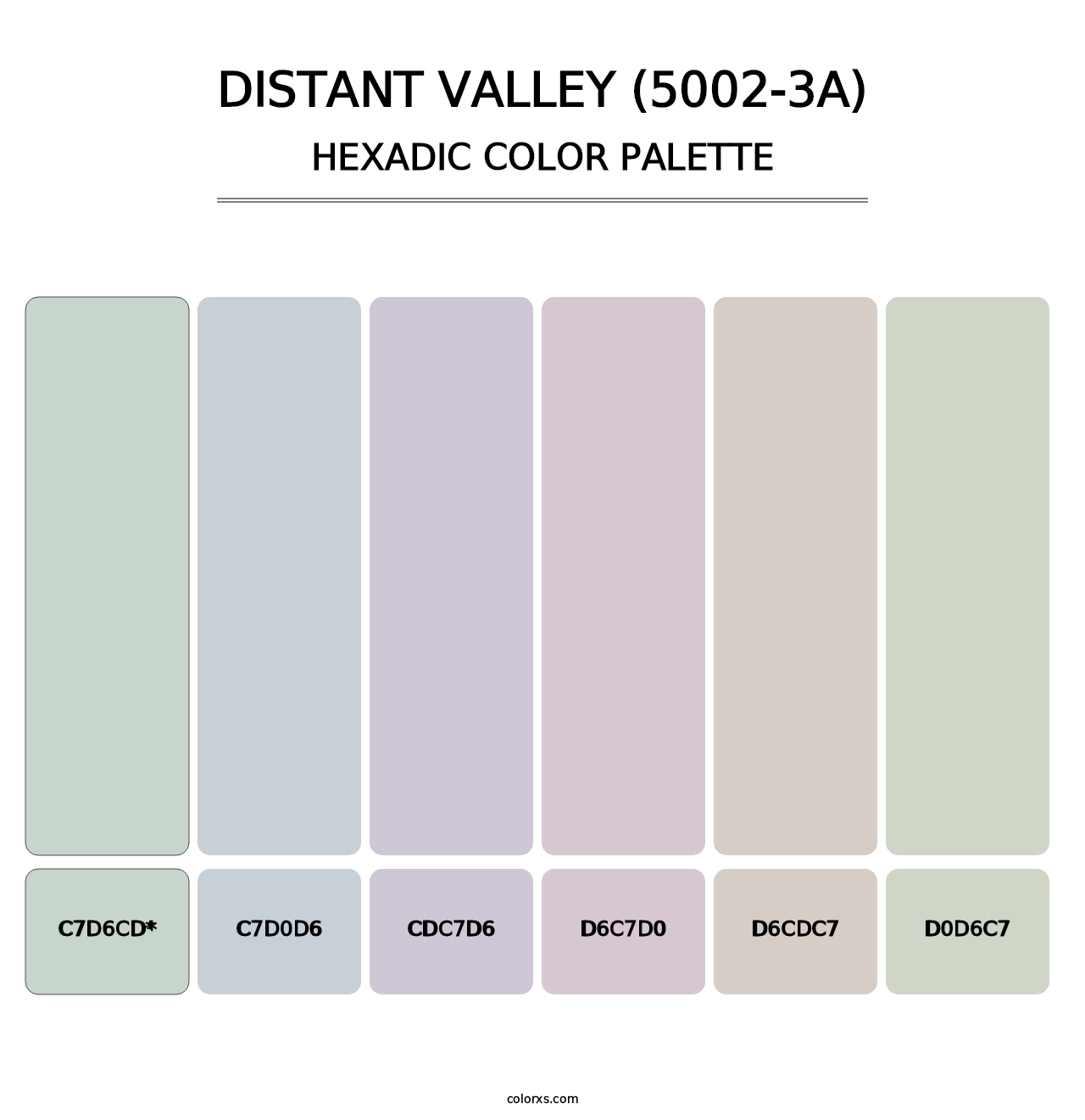 Distant Valley (5002-3A) - Hexadic Color Palette