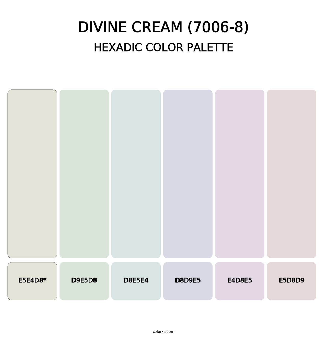 Divine Cream (7006-8) - Hexadic Color Palette