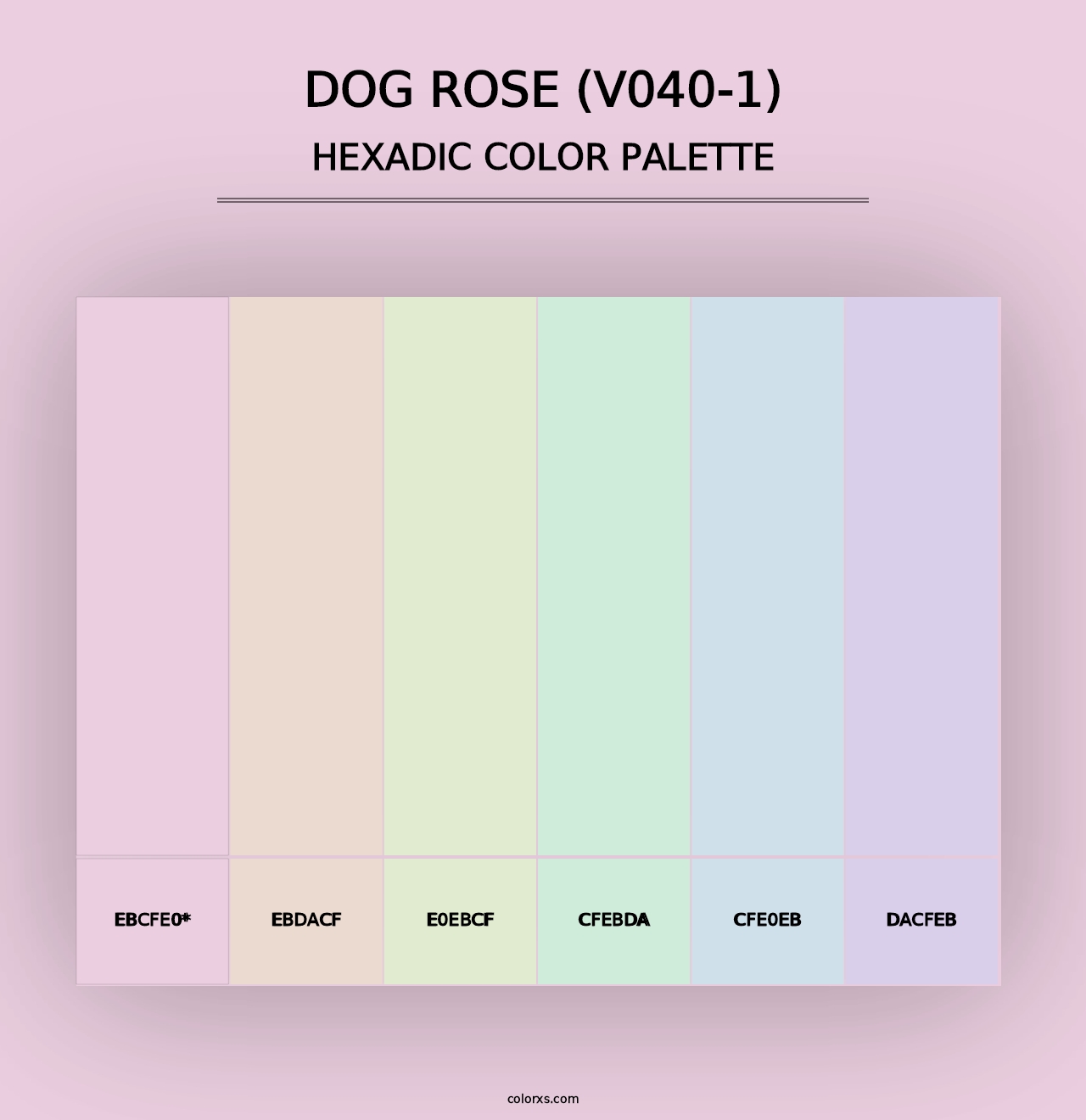 Dog Rose (V040-1) - Hexadic Color Palette