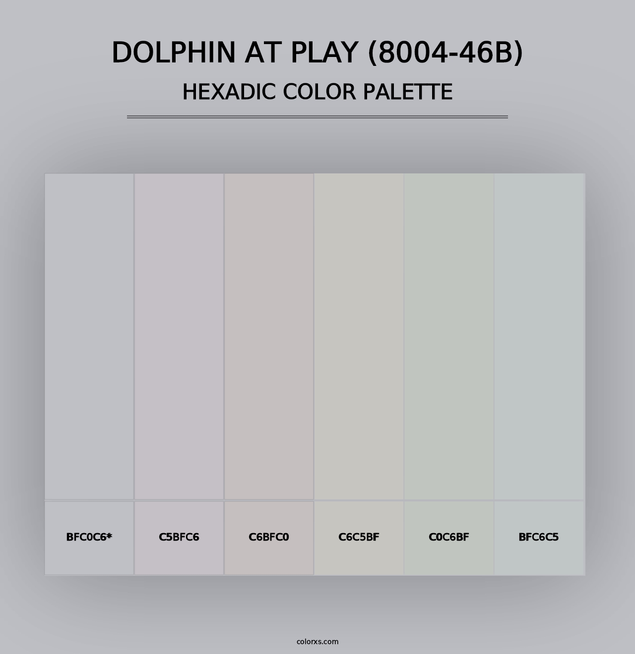 Dolphin at Play (8004-46B) - Hexadic Color Palette