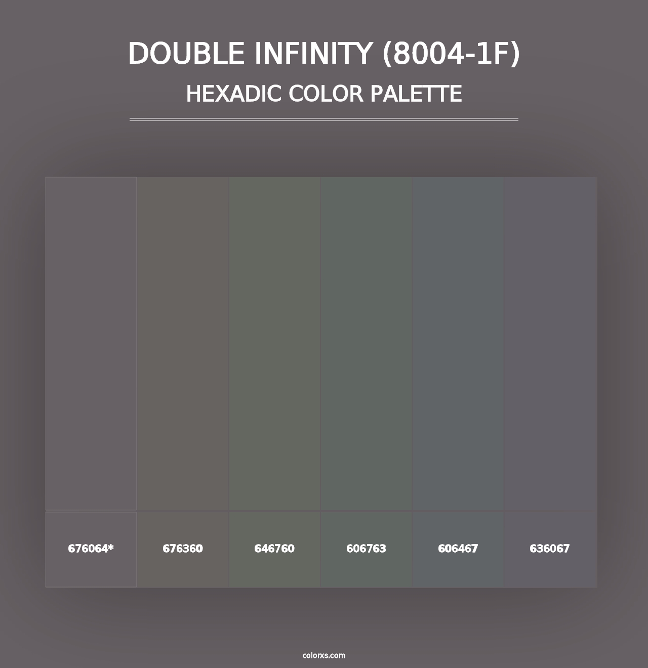 Double Infinity (8004-1F) - Hexadic Color Palette