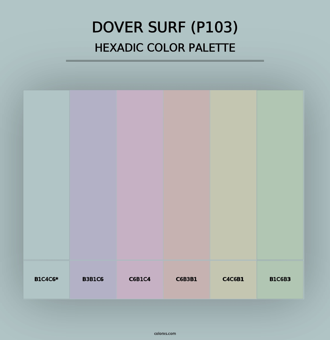 Dover Surf (P103) - Hexadic Color Palette