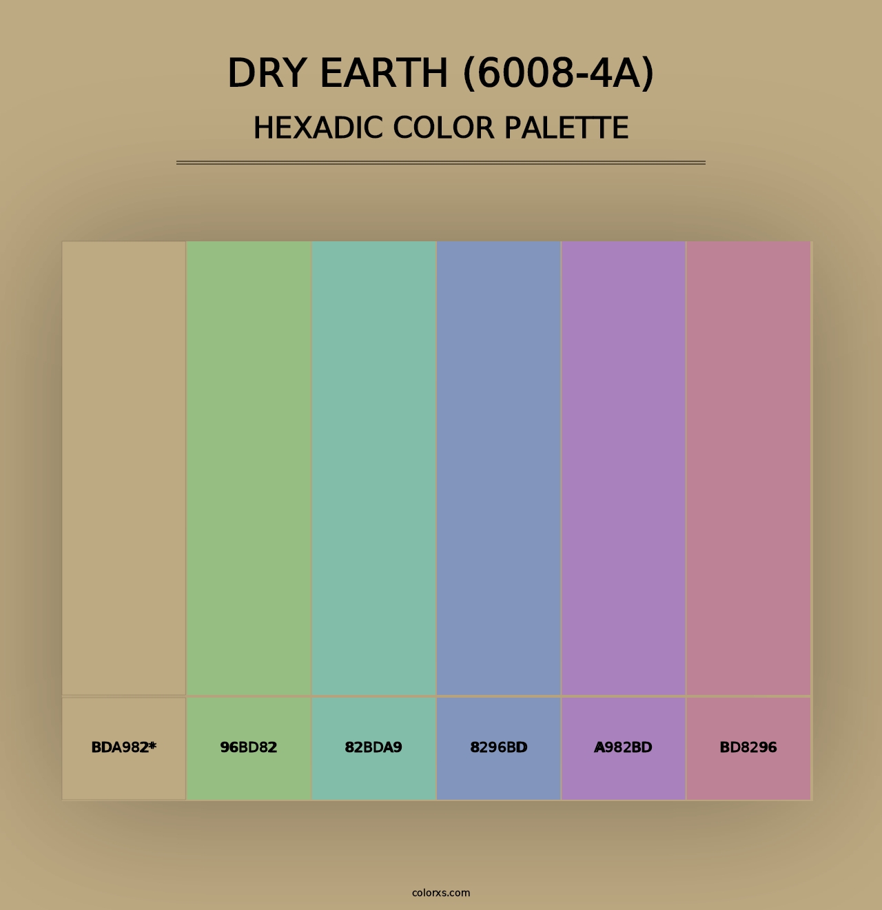 Dry Earth (6008-4A) - Hexadic Color Palette