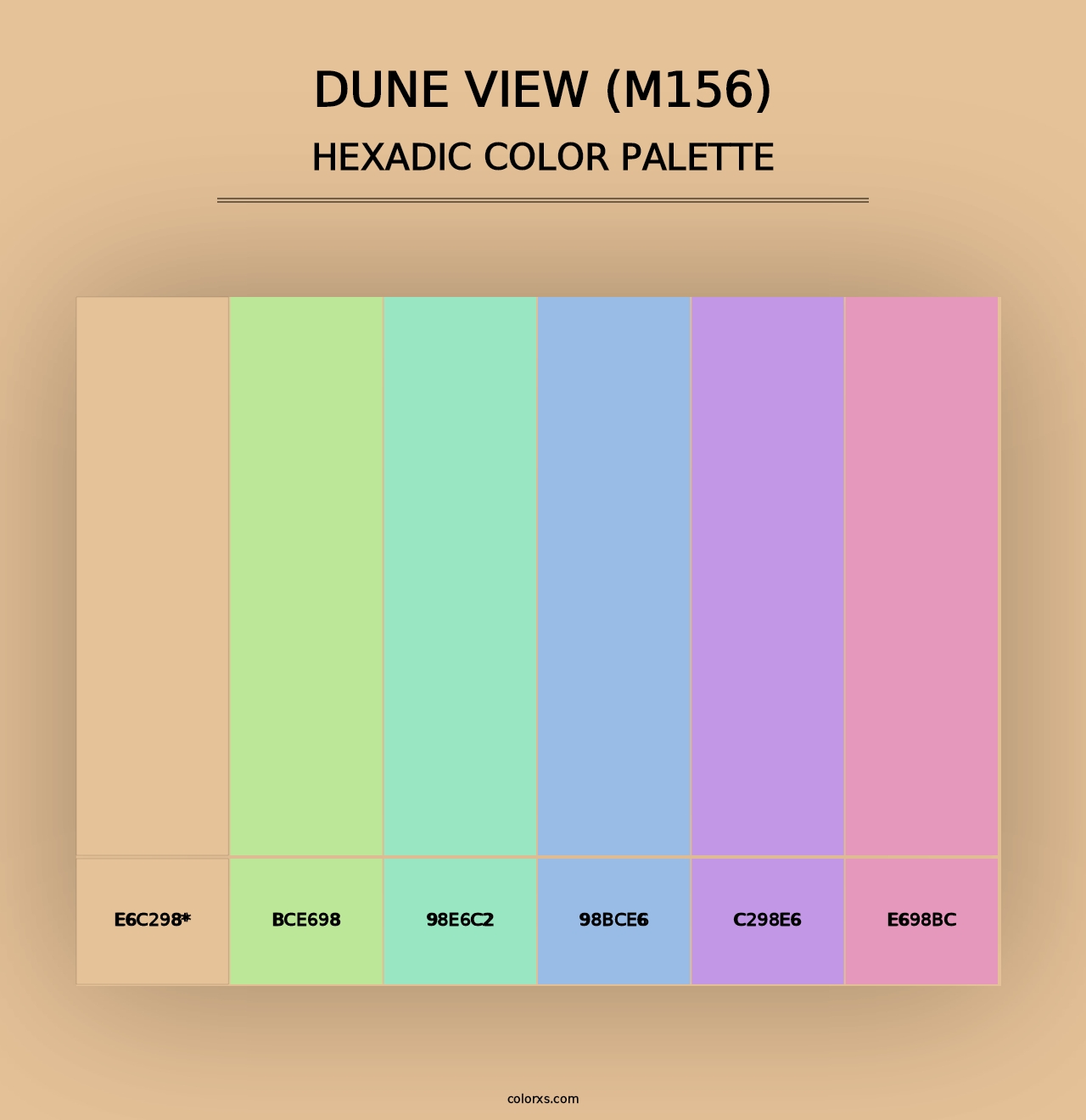 Dune View (M156) - Hexadic Color Palette