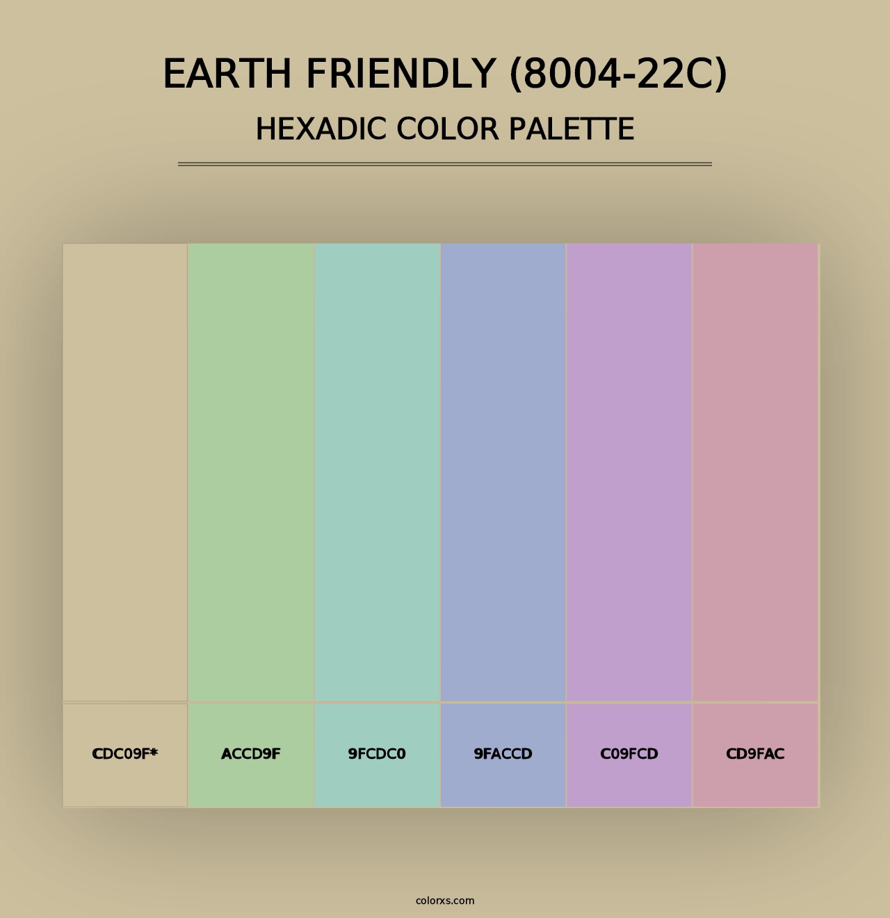 Earth Friendly (8004-22C) - Hexadic Color Palette