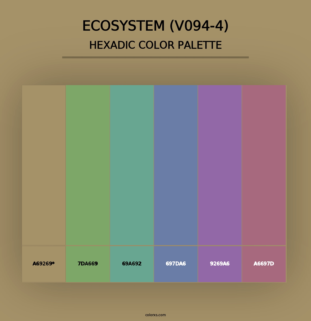 Ecosystem (V094-4) - Hexadic Color Palette