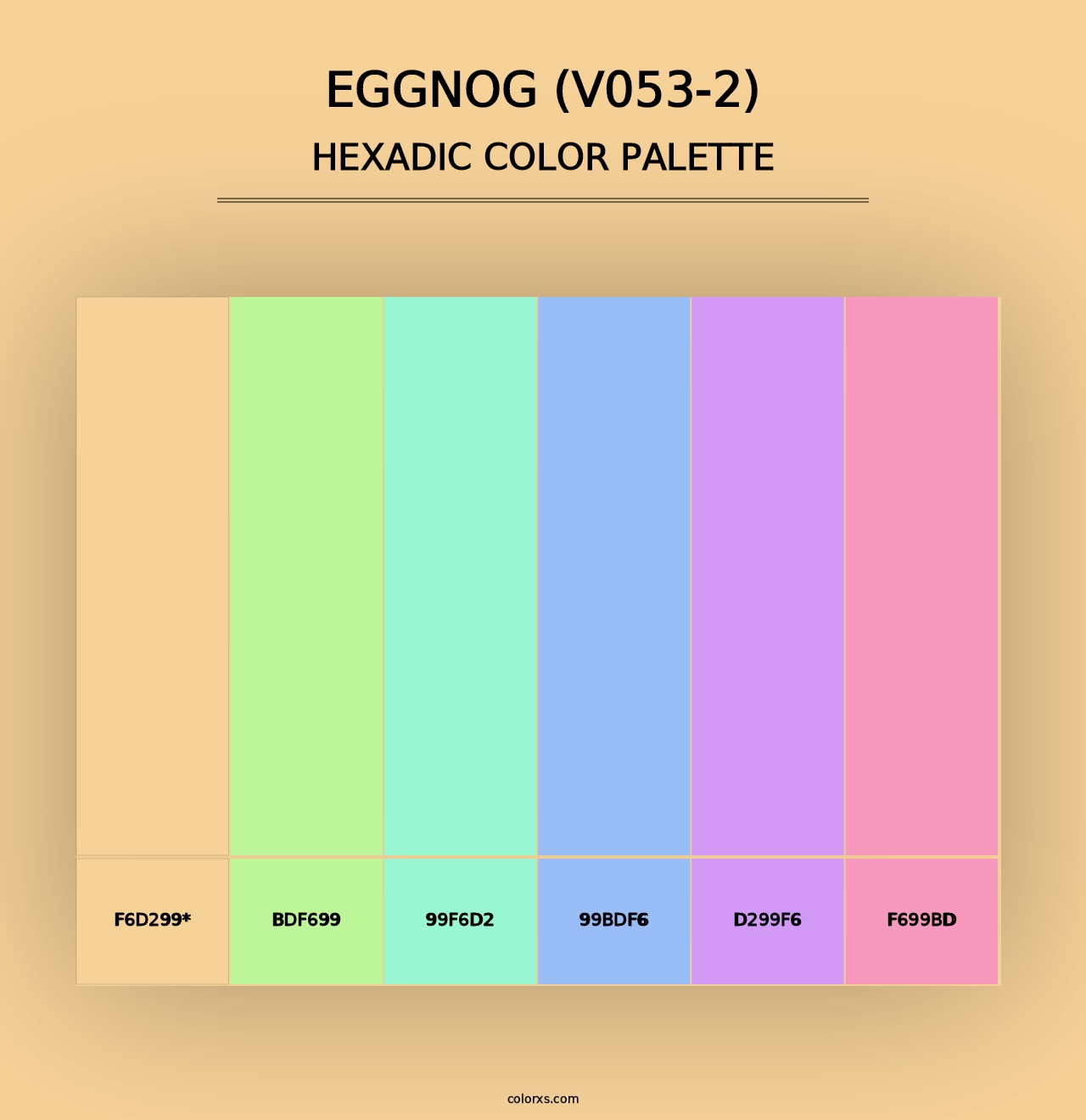 Eggnog (V053-2) - Hexadic Color Palette