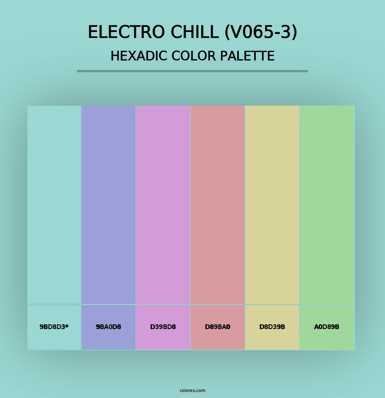 Electro Chill (V065-3) - Hexadic Color Palette