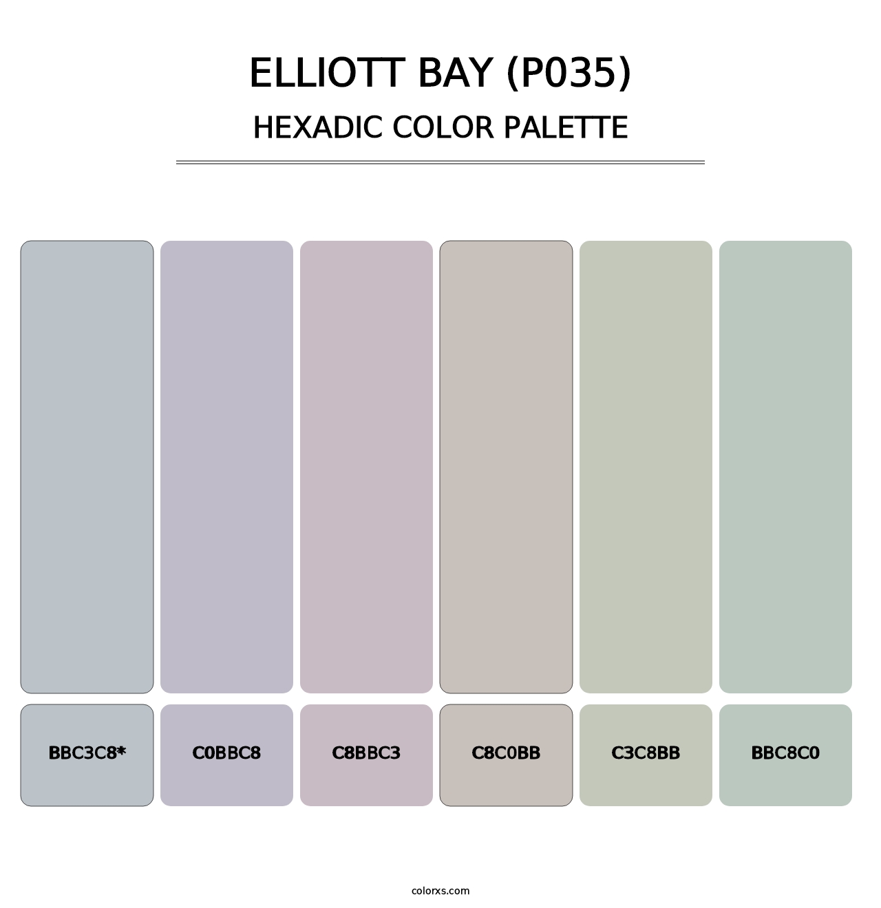 Elliott Bay (P035) - Hexadic Color Palette