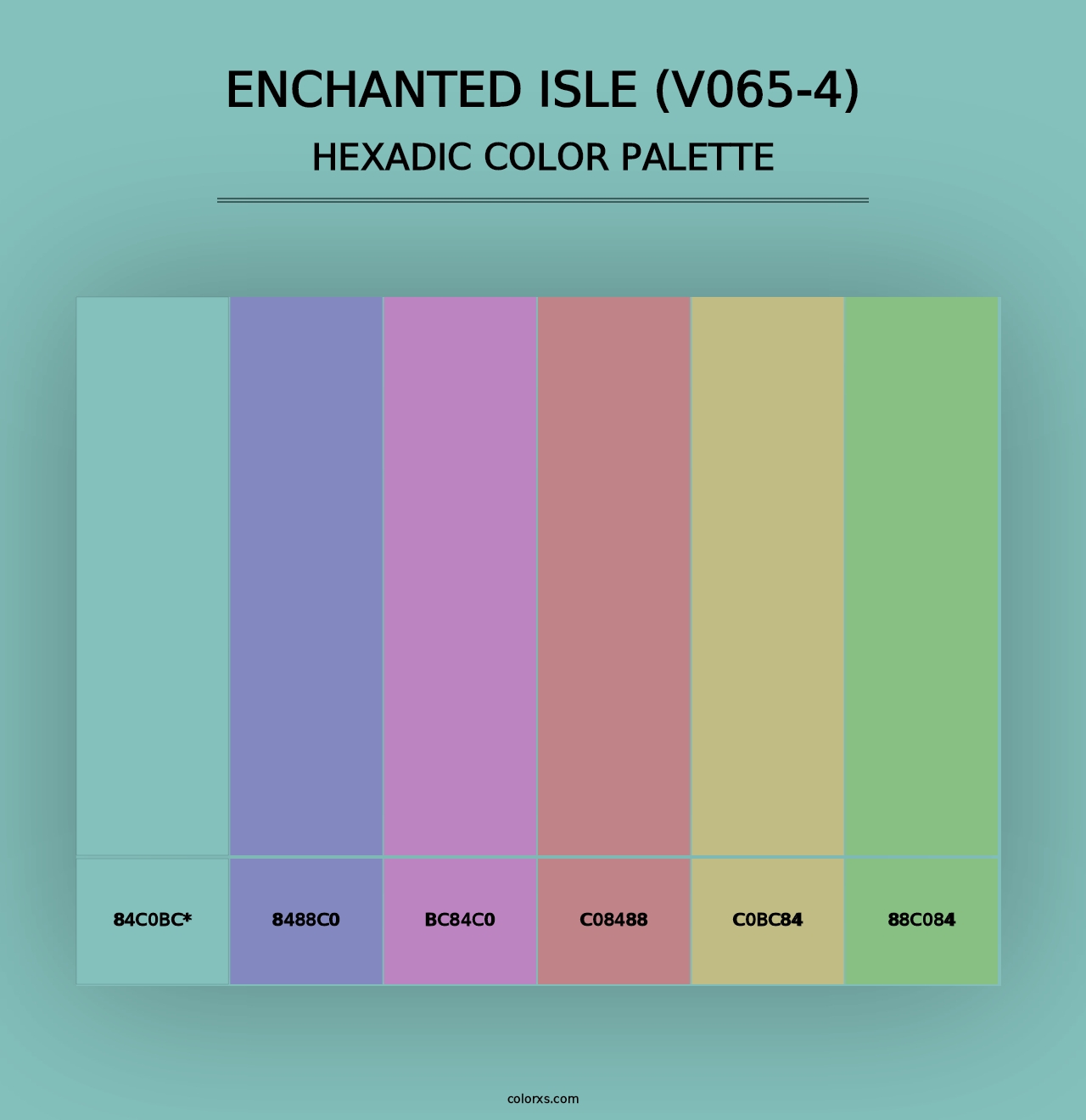 Enchanted Isle (V065-4) - Hexadic Color Palette