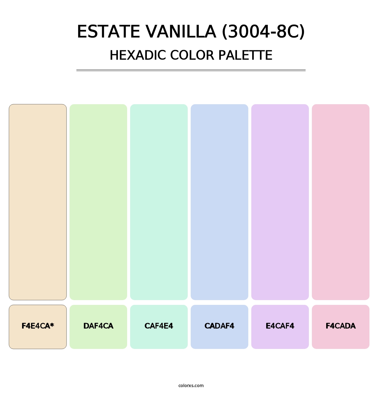 Estate Vanilla (3004-8C) - Hexadic Color Palette