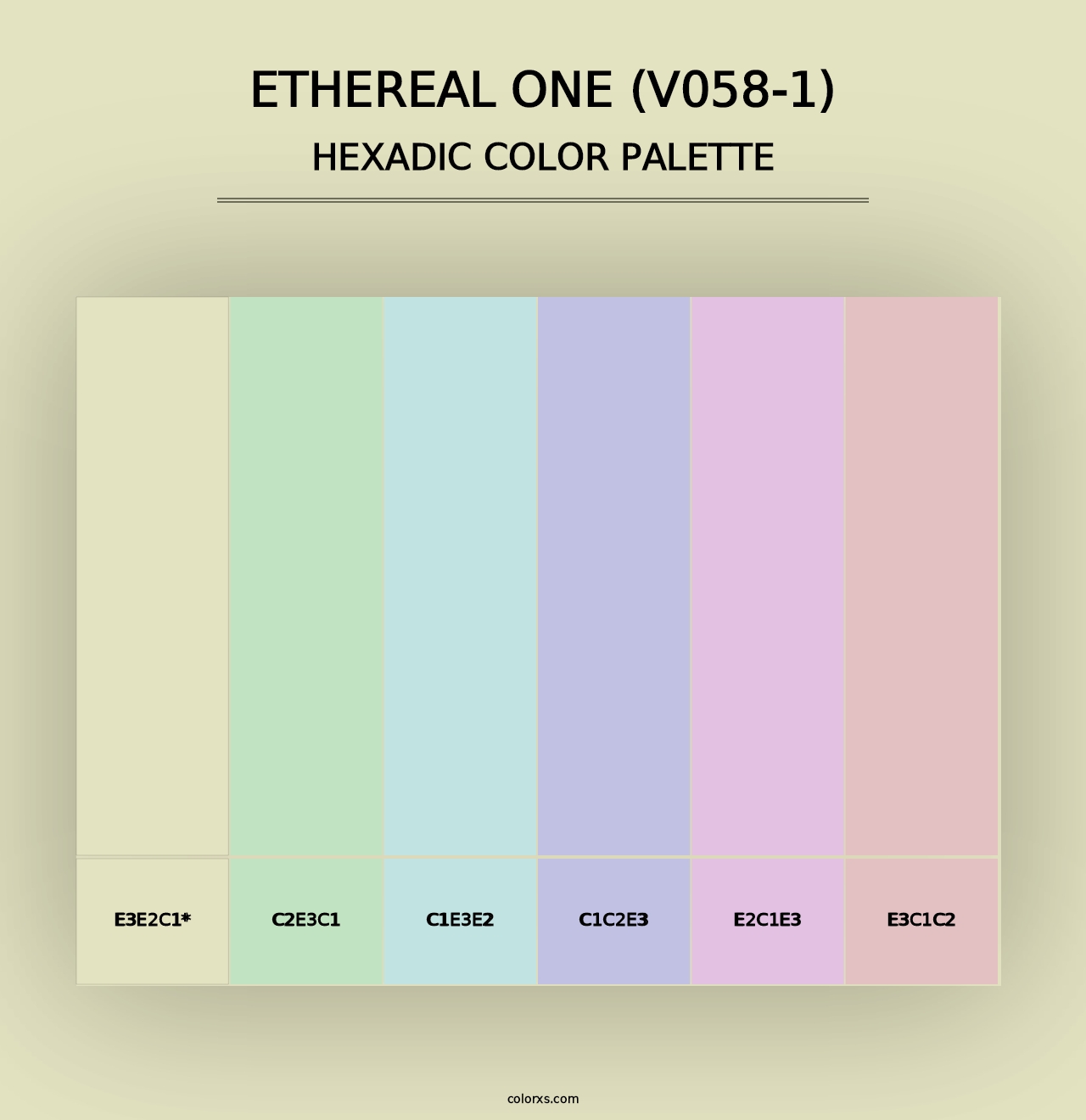 Ethereal One (V058-1) - Hexadic Color Palette