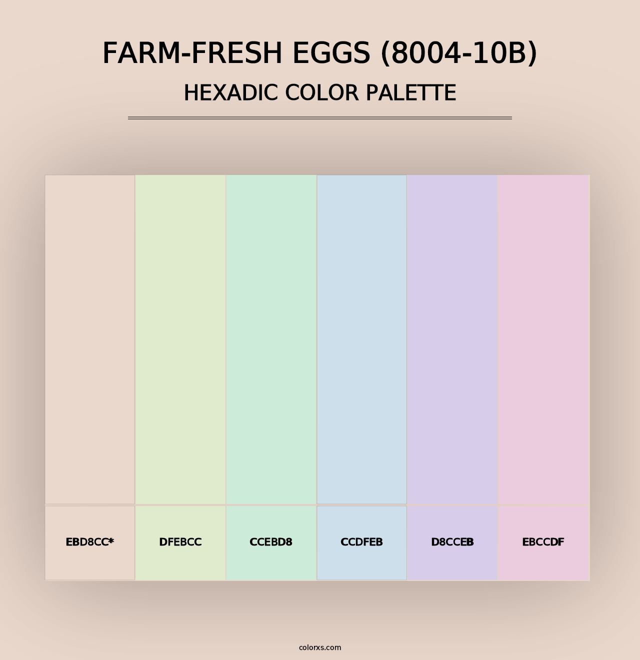 Farm-Fresh Eggs (8004-10B) - Hexadic Color Palette