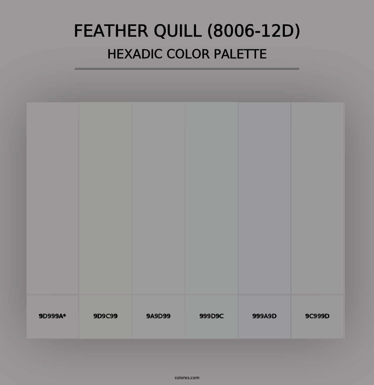 Feather Quill (8006-12D) - Hexadic Color Palette