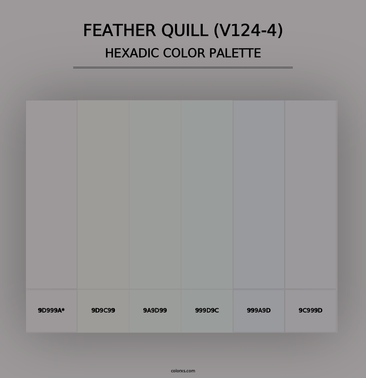 Feather Quill (V124-4) - Hexadic Color Palette