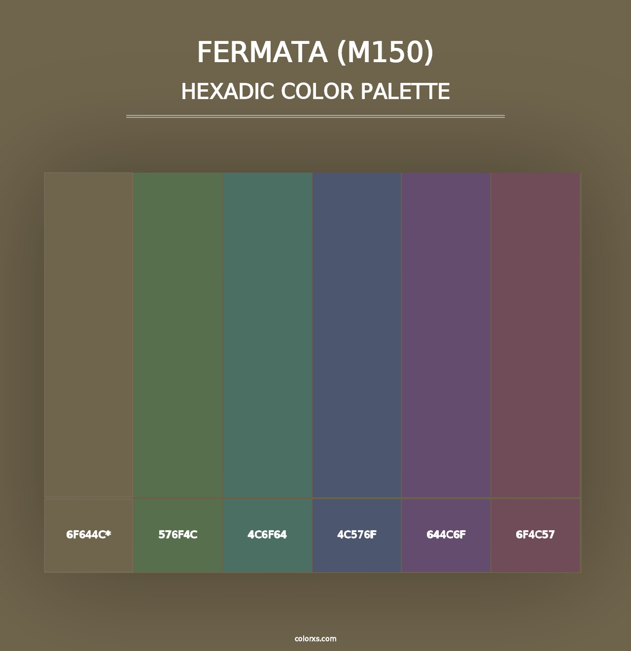 Fermata (M150) - Hexadic Color Palette