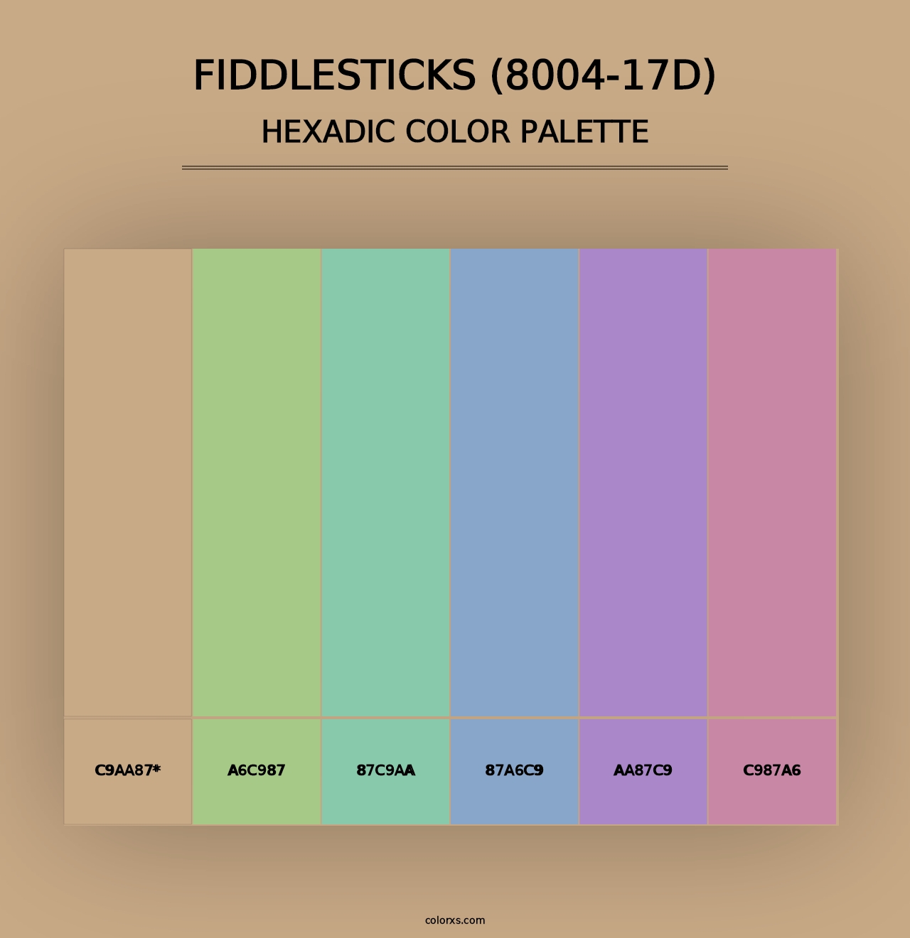 Fiddlesticks (8004-17D) - Hexadic Color Palette