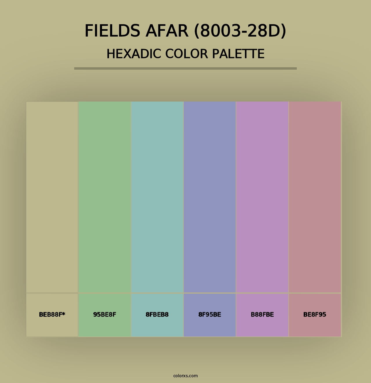 Fields Afar (8003-28D) - Hexadic Color Palette