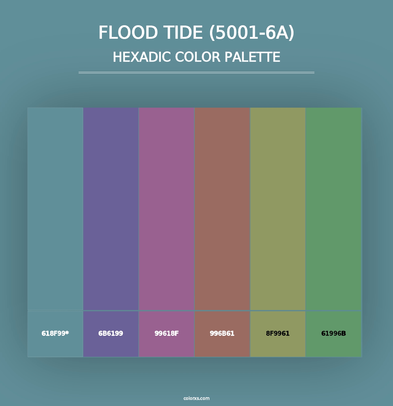 Flood Tide (5001-6A) - Hexadic Color Palette