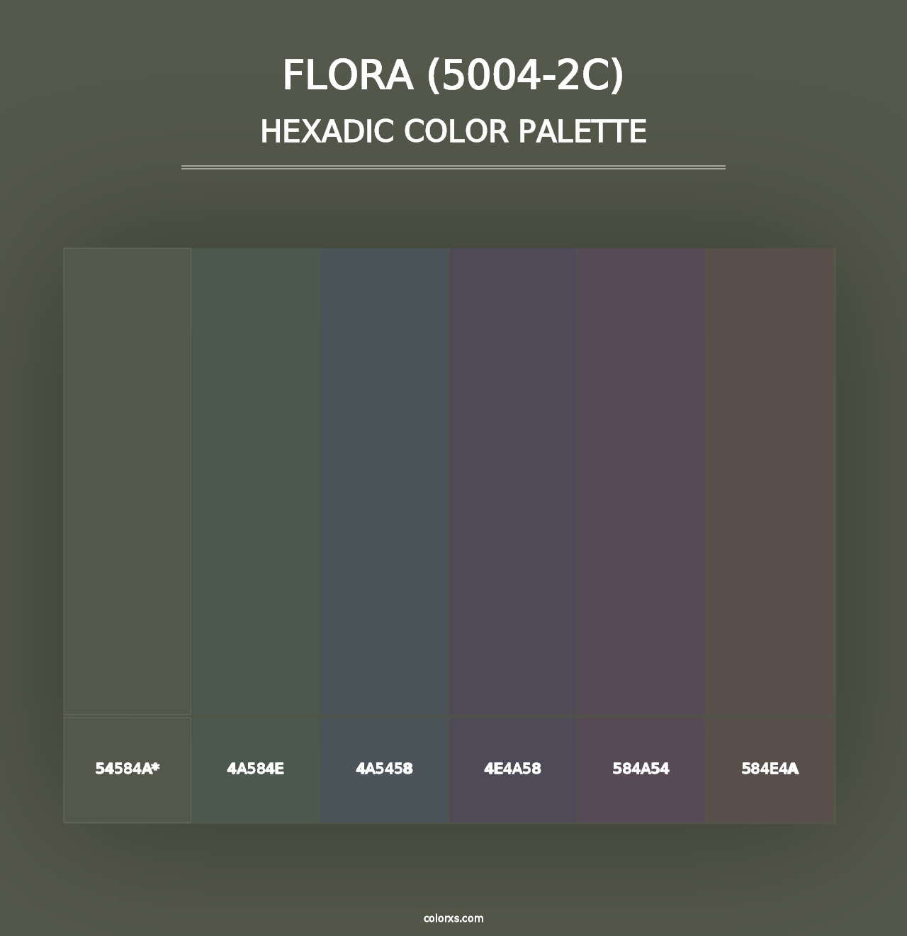 Flora (5004-2C) - Hexadic Color Palette