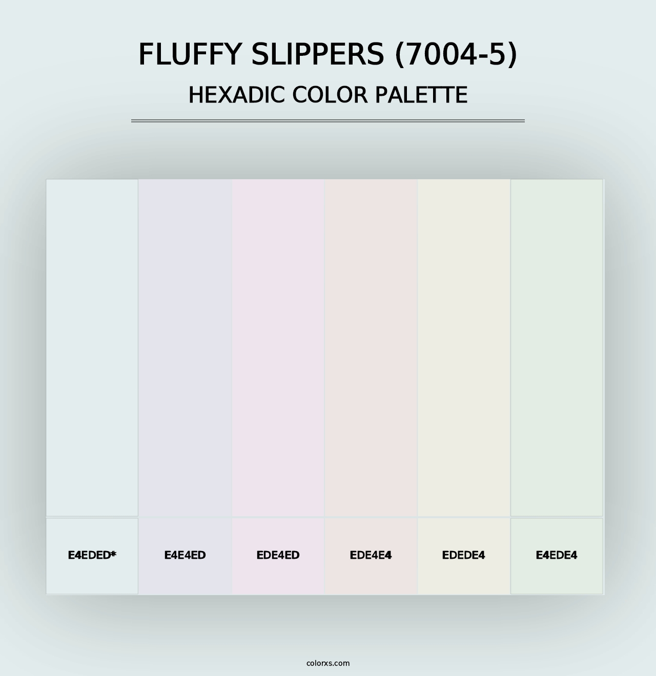 Fluffy Slippers (7004-5) - Hexadic Color Palette