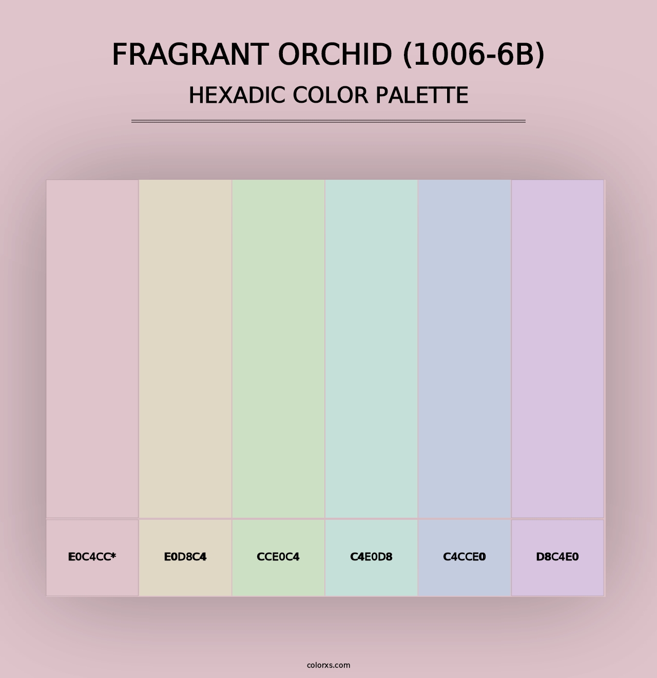 Fragrant Orchid (1006-6B) - Hexadic Color Palette