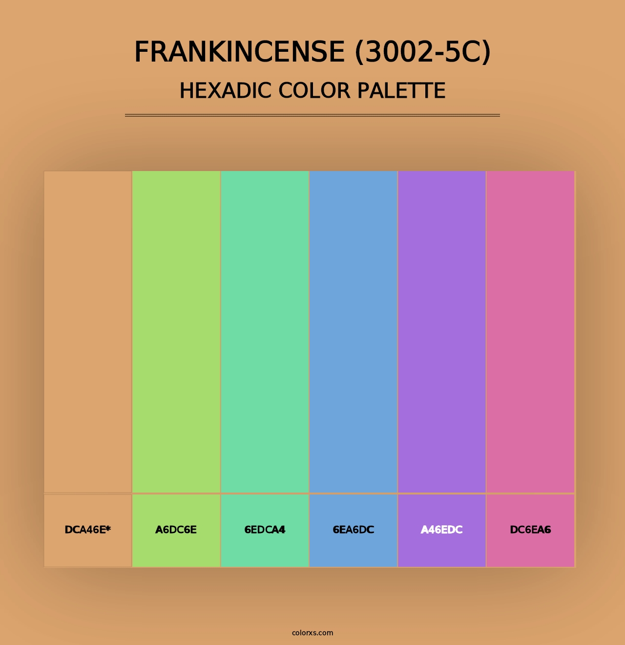 Frankincense (3002-5C) - Hexadic Color Palette