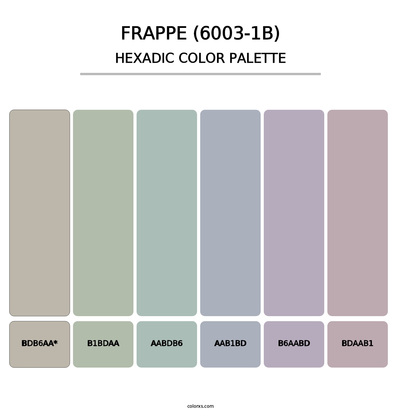 Frappe (6003-1B) - Hexadic Color Palette