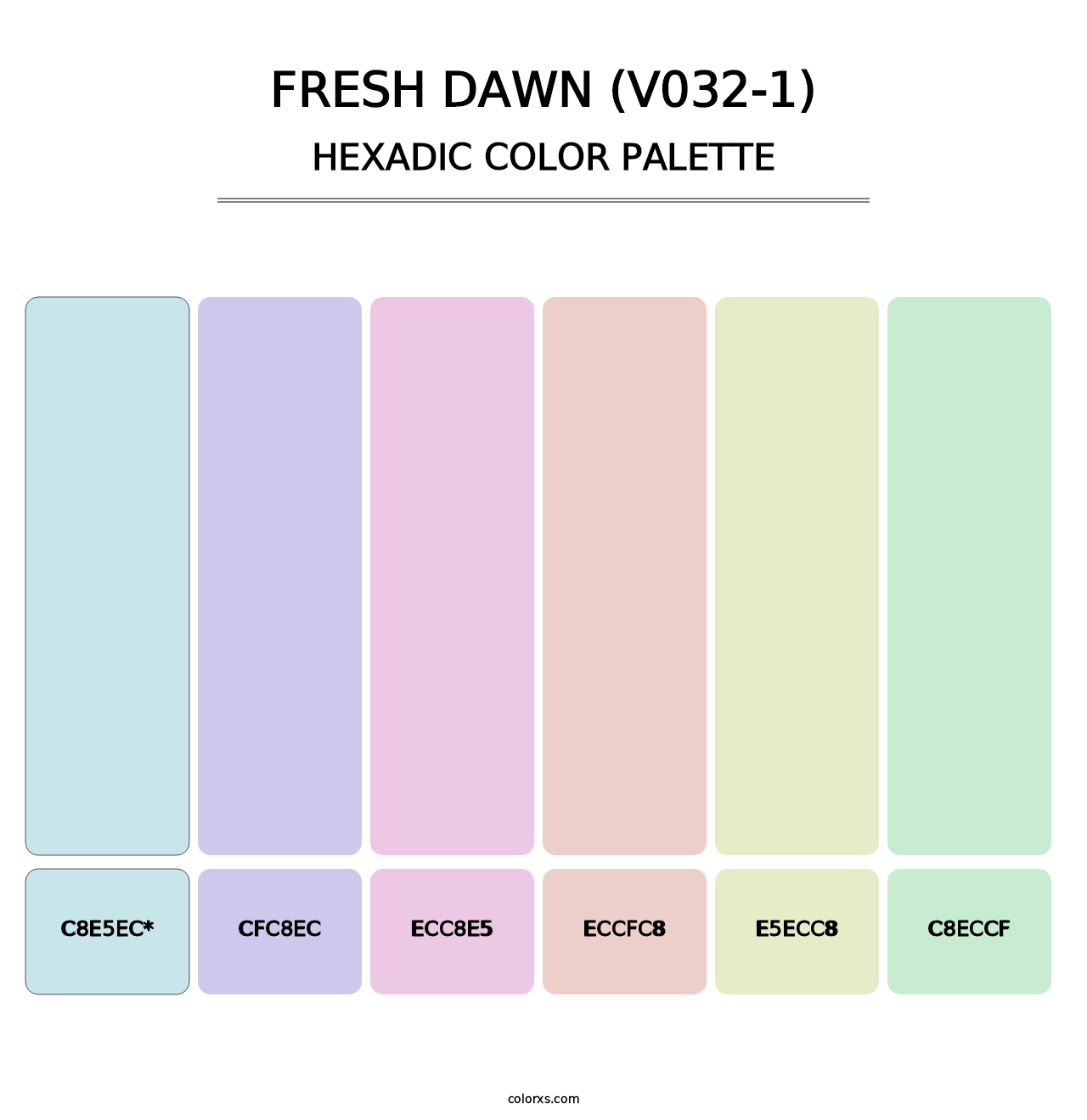 Fresh Dawn (V032-1) - Hexadic Color Palette