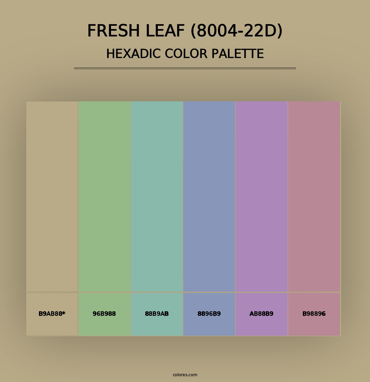 Fresh Leaf (8004-22D) - Hexadic Color Palette