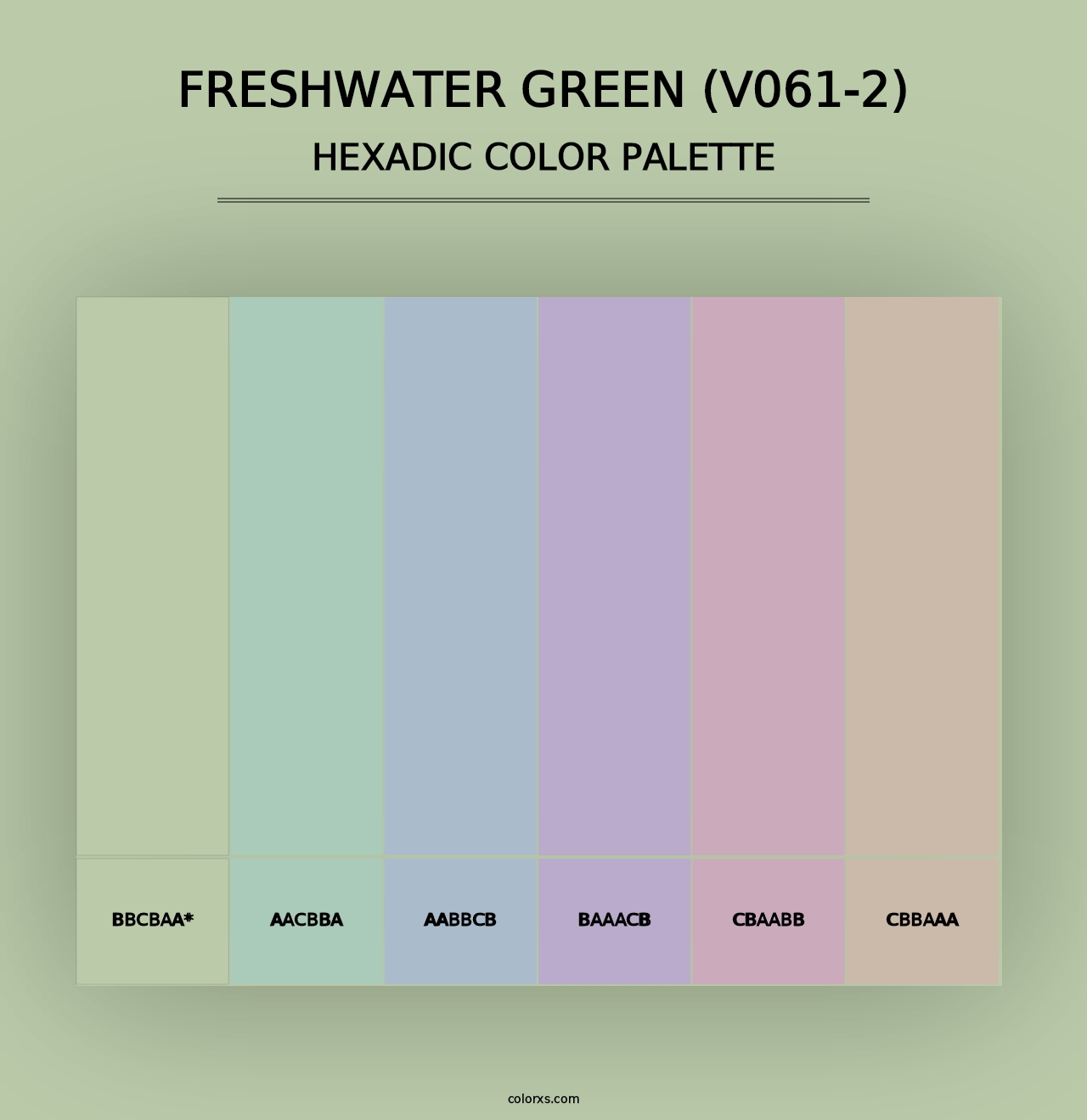 Freshwater Green (V061-2) - Hexadic Color Palette