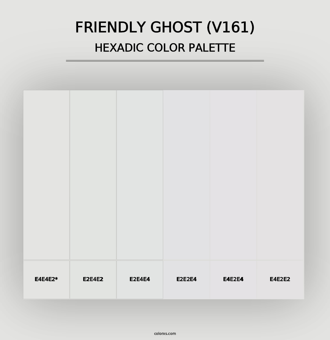 Friendly Ghost (V161) - Hexadic Color Palette