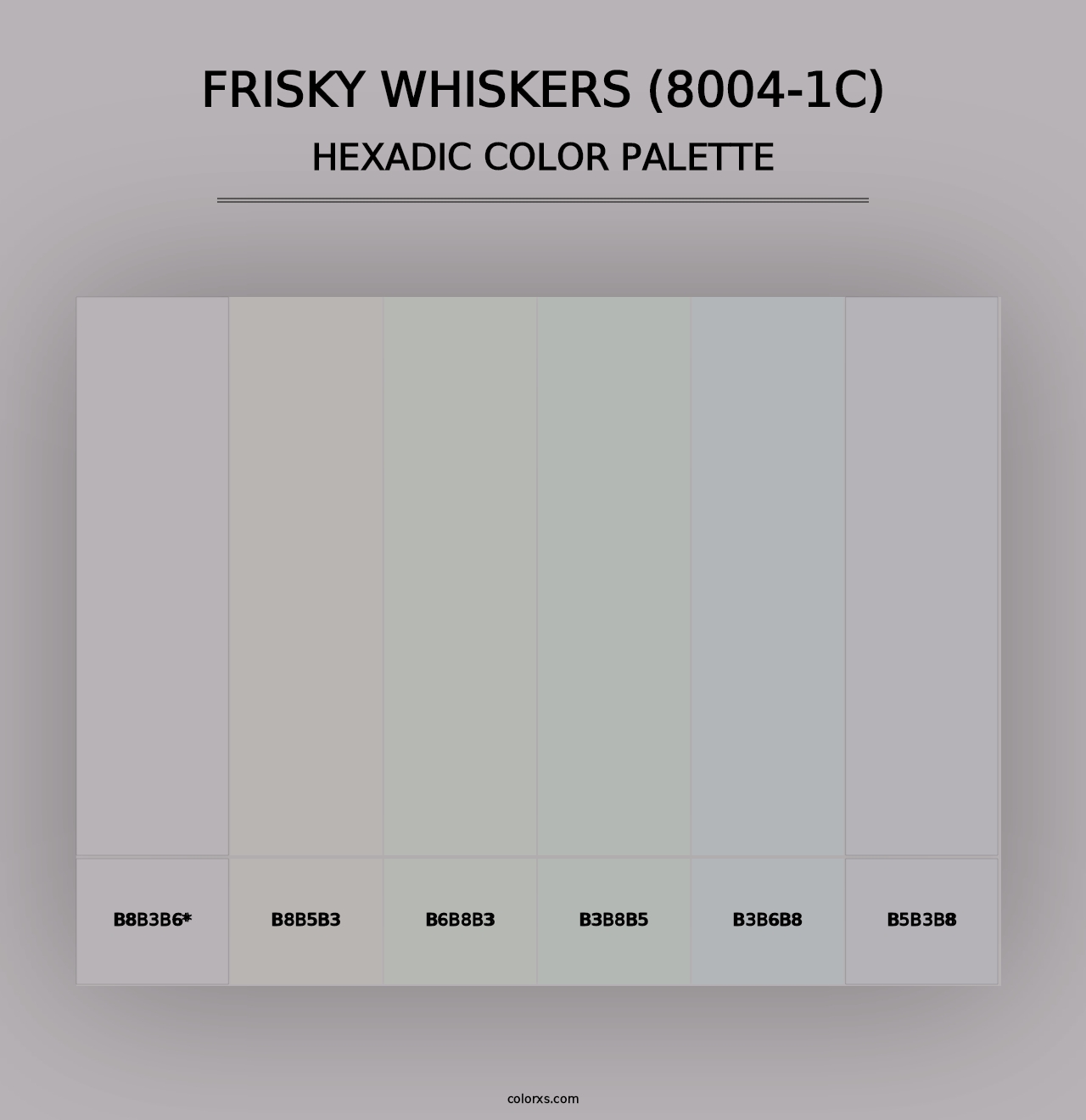 Frisky Whiskers (8004-1C) - Hexadic Color Palette