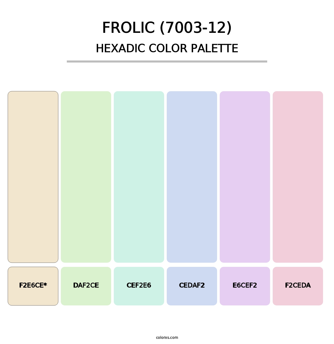 Frolic (7003-12) - Hexadic Color Palette