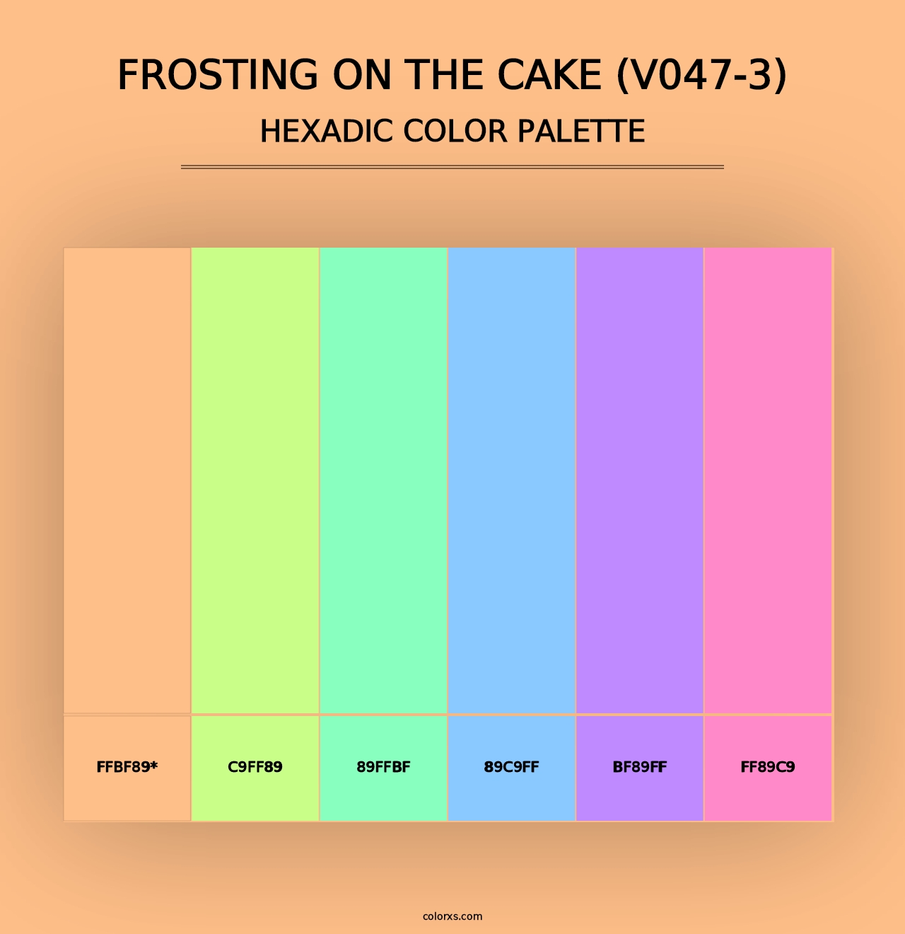 Frosting on the Cake (V047-3) - Hexadic Color Palette