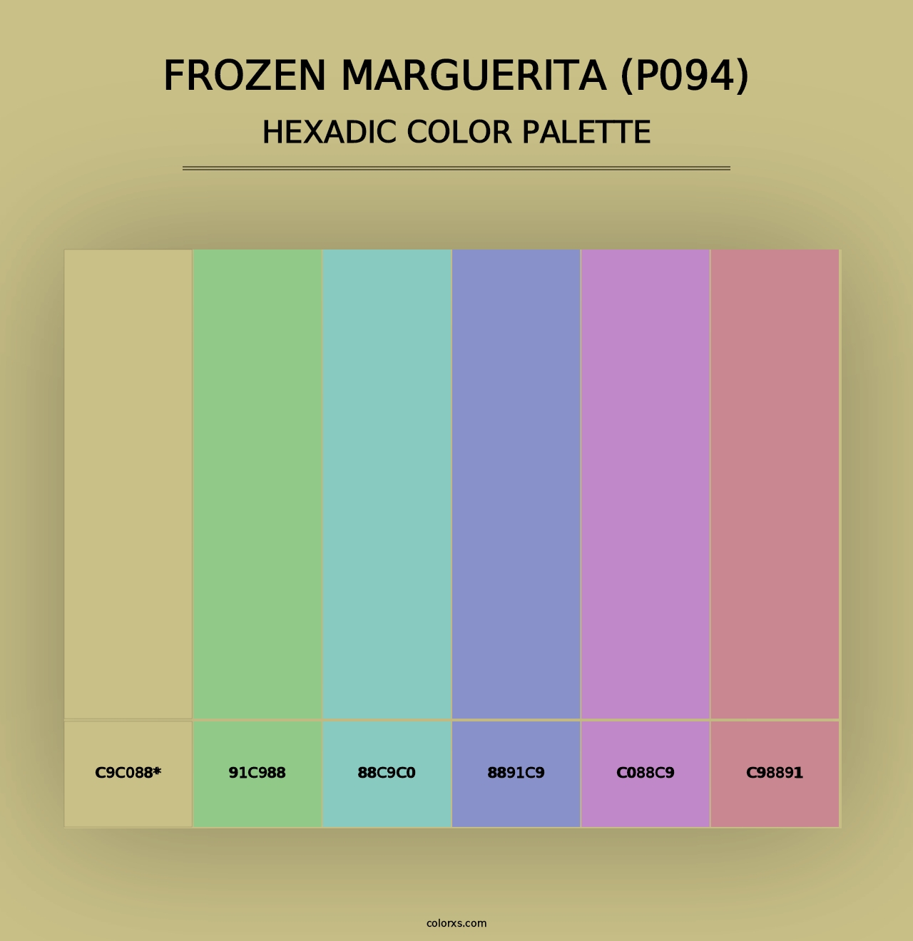 Frozen Marguerita (P094) - Hexadic Color Palette