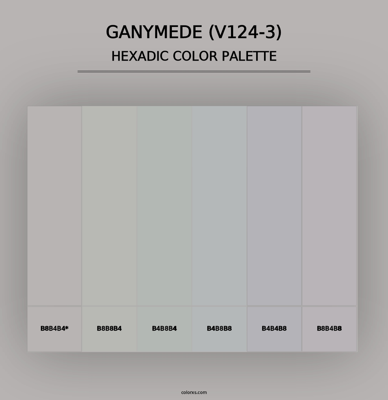 Ganymede (V124-3) - Hexadic Color Palette