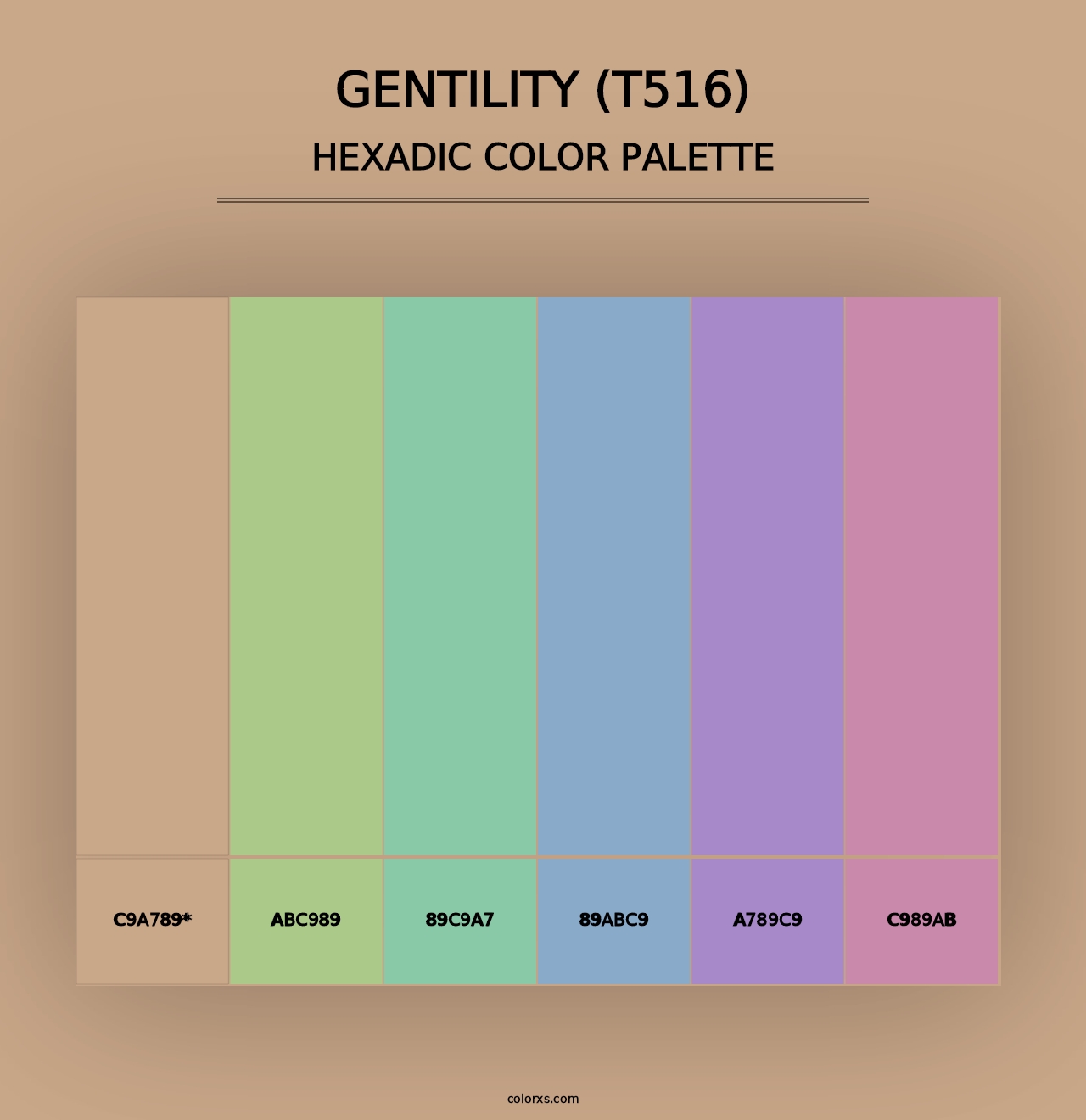 Gentility (T516) - Hexadic Color Palette